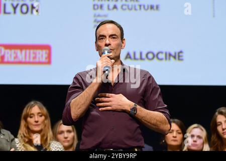 Lyon, France. 20 octobre 2024. Le premier hommage public à l’acteur Alain Delon aura lieu en présence de son fils Anthony Delon lors de la soirée de clôture du Lyon Light Festival à Lyon, France, le 20 octobre 2024. (Photo de Romain Doucelin/NurPhoto)0 crédit : NurPhoto SRL/Alamy Live News Banque D'Images