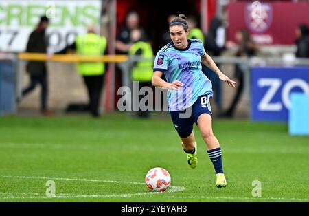 Dagenham, Royaume-Uni. 20 octobre 2024. Barclays Super League pour femmes. West Ham V Arsenal. Chigwell construction Stadium. Dagenham. Mariona Caldentey (Arsenal) lors du match de Super League des femmes de West Ham V Arsenal Barclays au Chigwell construction Stadium, Dagenham. Crédit : Sport in Pictures/Alamy Live News Banque D'Images