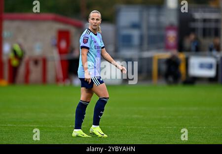 Dagenham, Royaume-Uni. 20 octobre 2024. Barclays Super League pour femmes. West Ham V Arsenal. Chigwell construction Stadium. Dagenham. Beth Mead (Arsenal) lors du West Ham V Arsenal Barclays Womens Super League match au Chigwell construction Stadium, Dagenham. Crédit : Sport in Pictures/Alamy Live News Banque D'Images