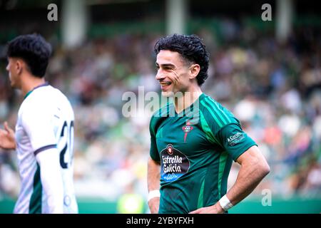 Ferrol, Espagne. Hypermotion League. Jornada 10. Racing Club Ferrol vs Huesca. Josue Dorrio crédit : Ismael Miján/Alamy Live News Banque D'Images