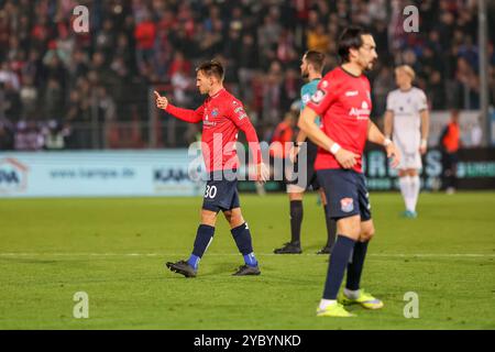 Simon Skarlatidis (SpVgg Unterhaching, 30), SpVgg Unterhaching v. TSV 1860 Muenchen, Fussball, 3. Liga, 10. Spieltag, saison 2024/2025, 20.10.2024, LES RÈGLEMENTS du LDF INTERDISENT TOUTE UTILISATION DE PHOTOGRAPHIES COMME SÉQUENCES D'IMAGES, Foto : Eibner-Pressefoto/Jenni Maul Banque D'Images