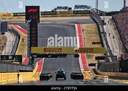 Austin, États-Unis. 20 octobre 2024. Le début de la course. Championnat du monde de formule 1, Rd 19, Grand Prix des États-Unis, dimanche 20 octobre 2024. Circuit des Amériques, Austin, Texas, États-Unis. Crédit : James Moy/Alamy Live News Banque D'Images