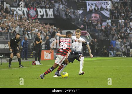 Sao Paulo, Brésil. 20 octobre 2024. Plan du match de football entre Corinthians et Flamengo (RJ), valable pour la demi-finale du Championnat de Coupe du Brésil (Copa do Brasil 2024). Neo Quimica Arena Corinthians Stadium, dans la ville de Sao Paulo. Ce dimanche, le 20 octobre 2024. Crédit : Saulo Dias/Alamy Live News Banque D'Images