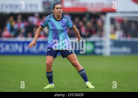 Mariona Caldentey d'Arsenal en action lors du match de Super League féminine des Barclays West Ham United Women vs Arsenal Women au Chigwell construction Stadium, Dagenham, Royaume-Uni, 20 octobre 2024 (photo par Izzy Poles/images d'actualités) Banque D'Images