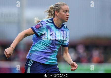 Alessia Russo d'Arsenal en action lors du match de Super League féminine des Barclays West Ham United Women vs Arsenal Women au Chigwell construction Stadium, Dagenham, Royaume-Uni, 20 octobre 2024 (photo par Izzy Poles/News images) Banque D'Images