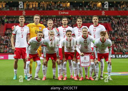 Varsovie, Pologne. 15 octobre 2024. Équipe de Pologne vu lors de l'UEFA Nations League 2024 Ligue A Groupe A1 match entre la Pologne et la Croatie, au PGE Narodowy. Score final : Pologne 3:3 Croatie. (Photo de Grzegorz Wajda/SOPA images/SIPA USA) crédit : SIPA USA/Alamy Live News Banque D'Images