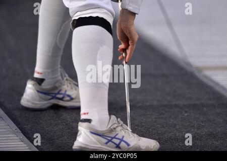 Kiev, Ukraine. 20 octobre 2024. Kiev, Ukraine Oktober 20, 2024 Coupe d'Ukraine 2024 en escrime d'épée chez les femmes (équipe) à Kiev, Ukraine (KUBANOV PAVLO UKR/SPP) crédit : SPP Sport photo de presse. /Alamy Live News Banque D'Images