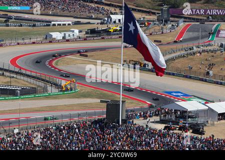 Illustration piste, piste, lors du Grand Prix de formule 1 Pirelli United States 2024, 19ème manche du Championnat du monde de formule 1 2024 du 18 au 20 octobre 2024 sur le circuit des Amériques, à Austin, États-Unis d'Amérique Banque D'Images