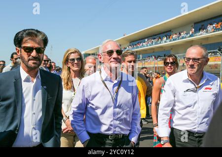 Mohammed Bin Sulayem (eau) - Président de la FIA, Greg Maffei (USA) Liberty Media, Stefano Domenicali (ITA) formule 1, lors de la course de formule 1 Pirelli United States Grand Prix 2024, qui aura lieu sur le circuit of Americas à Austin, TX (USA) du 18 au 20 septembre 2024 Banque D'Images