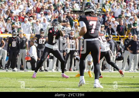 Green Bay, WI, États-Unis. 20 octobre 2024. Stefon Diggs (1), receveur des Texans de Houston, attrape la balle contre les Packers de Green Bay à Green Bay, WI. Kirsten Schmitt/Cal Sport Media. Crédit : csm/Alamy Live News Banque D'Images