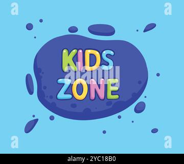 Affiches du club pour enfants. Aire de jeux amusante pour jouets, fête de jeux pour enfants et affiche d'aire de jeux. Affiches de camp de divertissement pour enfants, salle d'éducation préscolaire pour bébé clu Illustration de Vecteur