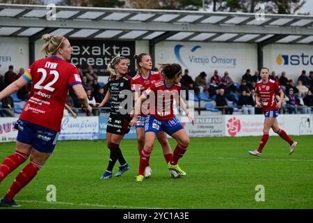 Vittsjö, Skåne, Suède. 20 octobre 2024. Vittsjö GIK vs Piteå IF. Banque D'Images