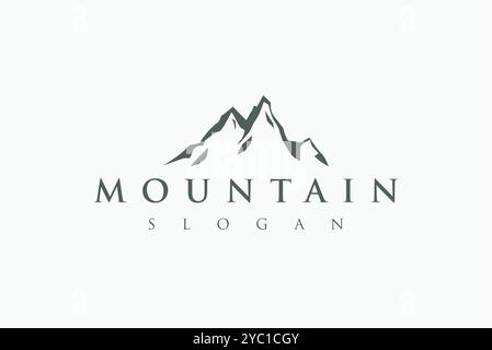 Mountain Adventure tour voyage logo design vecteur de marque d'entreprise idées créatives éditables Illustration de Vecteur
