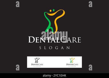 Idées créatives de marque d'entreprise de vecteur de conception de logo dentaire modifiables Illustration de Vecteur