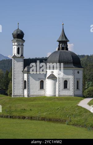 Seekirchl, église de la Sainte Croix, Seefeld, Tyrol, Autriche, Europe Banque D'Images