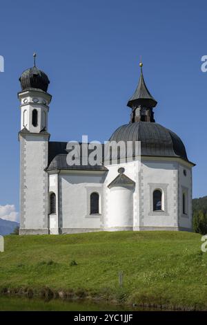 Seekirchl, église de la Sainte Croix, Seefeld, Tyrol, Autriche, Europe Banque D'Images