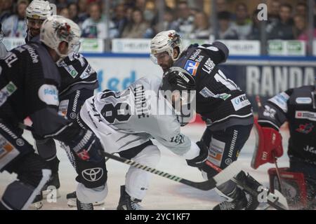 Balver Zinn Arena, Iserlohn, Rhénanie-du-Nord-Westphalie, Joshua Currie (Koelner haie, #18), PENNY DEL, Iserlohn Roosters-Koelner haie le 20/10/2024 à la Banque D'Images