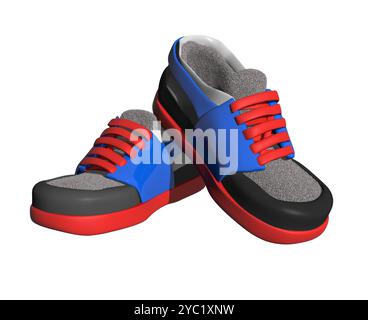 Chaussures de sport, CGI Banque D'Images