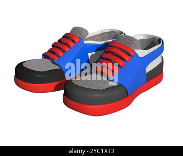 Chaussures de sport, CGI Banque D'Images