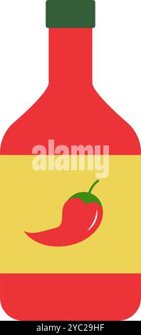 Icône de sauce piquante simple. Vecteur modifiable. Illustration de Vecteur