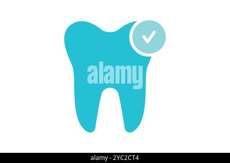 Icône dentaire. style d'icône unie. icône associée à médical. illustration vectorielle des éléments de santé Illustration de Vecteur
