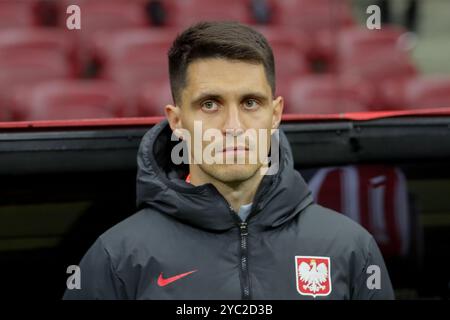 Varsovie, Pologne. 15 octobre 2024. Bertosz Kapustka, polonais, vu lors du match UEFA Nations League 2024 League A Group A1 entre la Pologne et la Croatie, au PGE Narodowy. Score final : Pologne 3:3 Croatie. Crédit : SOPA images Limited/Alamy Live News Banque D'Images