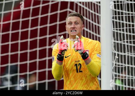 Varsovie, Pologne. 15 octobre 2024. Marcin Bulka de Pologne vu lors du match de l'UEFA Nations League 2024 League A Group A1 entre la Pologne et la Croatie, au PGE Narodowy. Score final : Pologne 3:3 Croatie. Crédit : SOPA images Limited/Alamy Live News Banque D'Images
