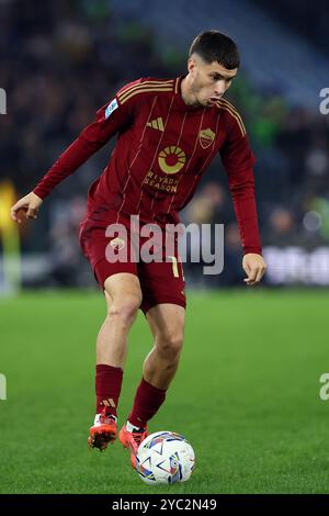 Rome, Italie. 20 octobre 2024. Matias Soule' de Roma en action lors du championnat italien Serie A match de football entre L'AS Roma et le FC Internazion Banque D'Images