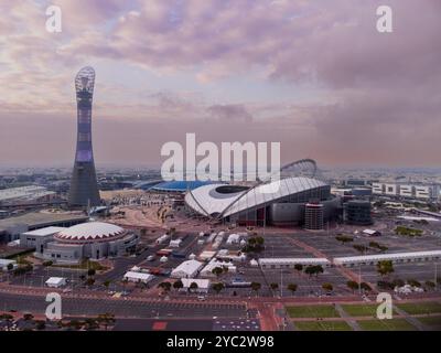 Stade international Khalifa et bâtiment 2022 à Doha, Qatar. 10 janvier 2023 Banque D'Images