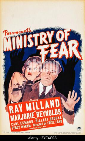 Ministry of Fear (Paramount, 1944) Ray Milland, Marjorie Reynolds - réalisé par Fritz Lang Banque D'Images