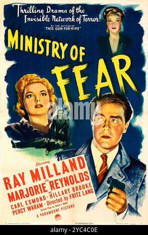 Ministère de la peur (Paramount, 1944) Ray Milland, Marjorie Reynolds. Réalisé par Fritz Lang Banque D'Images