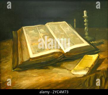 Vincent van Gogh est encore en vie avec la Bible Banque D'Images