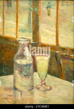 Table de café avec Absinthe 1887 Vincent van Gogh Banque D'Images