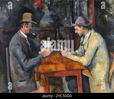 Paul Cézanne, 1892-95, les joueurs de cartes Banque D'Images