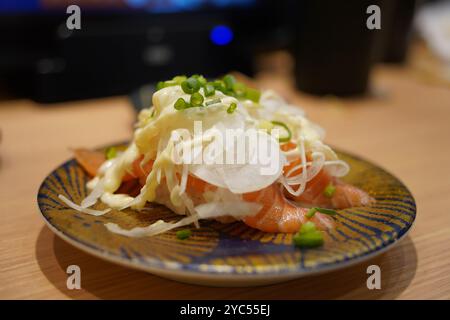 Sushi japonais frais et délicieux Banque D'Images