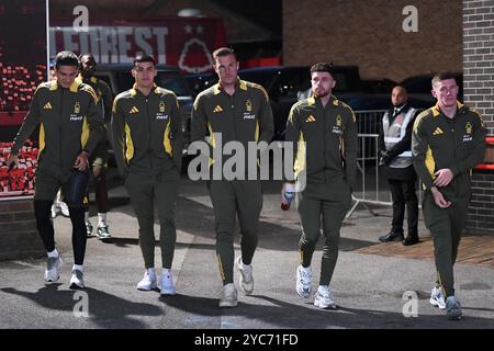 City Ground, Nottingham le lundi 21 octobre 2024. City Ground, Nottingham le lundi 21 octobre 2024. Nicolas Dom'nguez, Ram-n Sosa, Chris Wood, Neco Williams et Elliott Anderson de Nottingham Forest lors du match de premier League entre Nottingham Forest et Crystal Palace au City Ground, Nottingham, lundi 21 octobre 2024. (Photo : Jon Hobley | mi News) crédit : MI News & Sport /Alamy Live News Banque D'Images