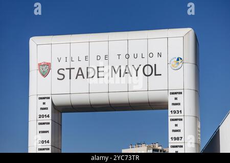 Toulon, France - 10 juillet 2024 : le stade Mayol dans le centre de Toulon Banque D'Images