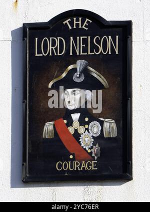 The Lord Nelson - a Shepherd Neame public House, 1 E Bourne Street, Hastings, East Sussex, Angleterre, Royaume-Uni Banque D'Images