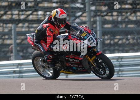 (9) Danilo Petrucci d'Italie de Brani Spark Racing Team, pilote Ducati Panigale V4R en action lors du Championnat du monde FIM Motul Superbike - RAC Banque D'Images