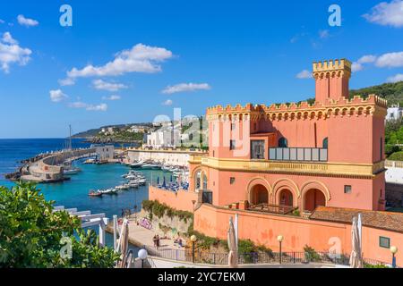 Château de Tricase, Port de Tricase, Tricase, Lecce, Salento, Pouilles, Italie Banque D'Images