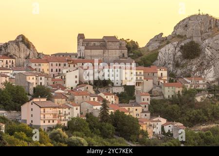 Pietrabbondante, Isernia, Molise, Italie Banque D'Images