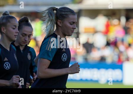 Francfort, Deutschland. 21 octobre 2024. Francfort, Deutschland 21. Oktober 2024 : Fußball-Frauen-Nationalmannschaft - Offenes Training - 21.10. 2024 IM Bild : Laura Freigang (Deutschland) crédit : dpa/Alamy Live News Banque D'Images