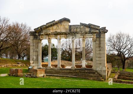 Bouleuterion (Monument des Agonothées) au Musée d'Apollonia, Albanie Banque D'Images