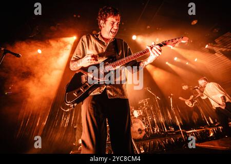 Copenhague, Danemark. 21 octobre 2024. Le groupe de punk rock anglais Frank carter et The Rattlesnakes donnent un concert à Amager Bio à Copenhague. Banque D'Images