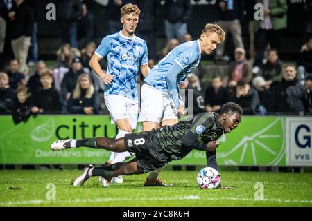 Roskilde, Danemark. 18 octobre 2024. Alasana Manneh (8) de Odense BK vu lors du match NordicBet Liga entre FC Roskilde et Odense BK à Roskilde Idraetspark à Roskilde. Banque D'Images