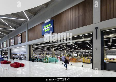 Gagnants supermarché, Tribeca Mall, centre commercial, énorme, gigantesque, moderne, Océan Indien, île Maurice, Afrique Banque D'Images