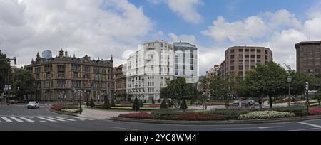 Moyua ou lieu elliptique dans le district abando de bilbao, espagne Banque D'Images