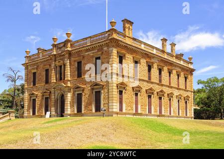 Martindale Hall est un manoir de style géorgien dans la Clare Valley, Mintaro, Australie méridionale, Océanie Banque D'Images