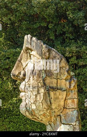 Sculpture tindaro screpolato par igor mitoraj à Florence, Italie, Europe Banque D'Images