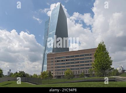 Le nouveau siège de la Banque centrale européenne à Francfort am Main Banque D'Images